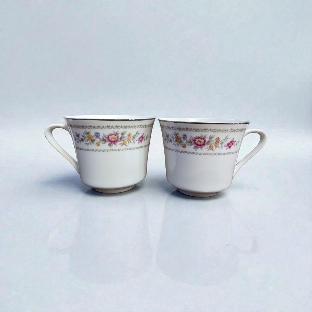 Royal Sealy Fine China "Fantasy" Coffee Pot/Sugar/ Creamer/ Cups Set - Picture 5 of 8